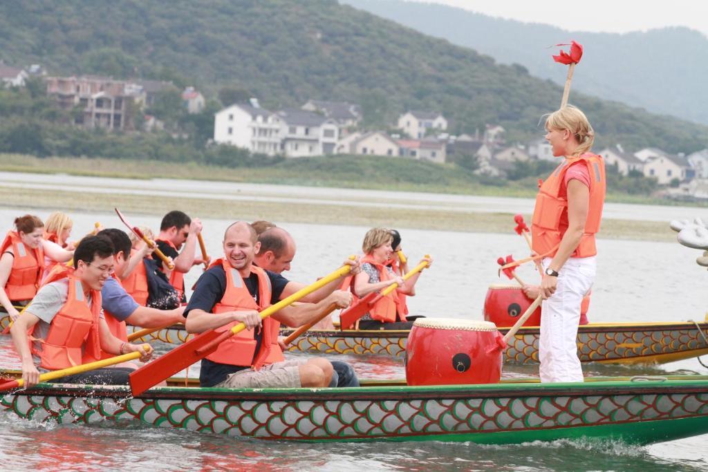 Suzhou Hanyuan Yacht&Resort Hotel Bagian luar foto
